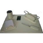SERVIZIO DA SCRITTOIO "LIBERTY" ECOPELLE 5 PZ CM. 50X35 BIANCO